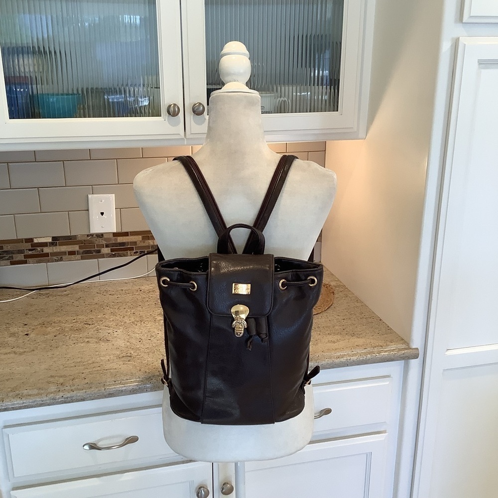 Charles Hubert Brown Leather Backpack